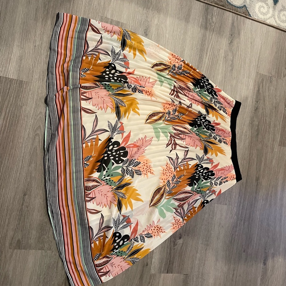 Ankle length print skirt